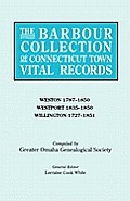 Barbour Collection of Connecticut Town Vital Records. Volume 51: Weston 1787-1850, Westport 1835-1850, Willington 1727-1851