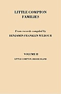 Little Compton Families. Little Compton, Rhode Island. Volume II