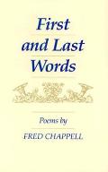 First and Last Words: Poems