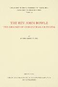 The Rev. John Bowle: The Genesis of Cervantean Criticism