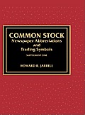 Common Stock Newspaper Abbreviations and Trading Symbols, Supplement One