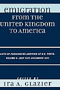 Emigration from the United Kingdom to America: Lists of Passengers Arriving at U.S. Ports, July 1872 - December 1872