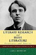 Literary Research and Irish Literature: Strategies and Sources