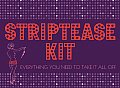 Striptease Kit Everything You Need to Take It All Off With 48 Page Illustrated Guide & 10 Fold Out Cards with Fully Illustrated Routines & 2 Red