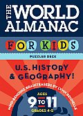 World Almanac Puzzler Deck for Kids The United States History & Geography Ages 9 11 Grades 4 5