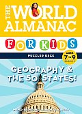 World Almanac for Kids Puzzler Deck Geography & the 50 States Ages 7 9 Grades 2 3