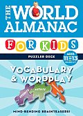 World Almanac Puzzler Deck: Vocabulary & Wordplay Ages 11-13 - Grades 6-7 (World Almanac)