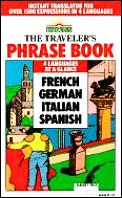 Travelers Phrase Book French German Italian