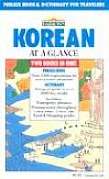 Korean at a Glance Phrase Book & Dictionary for Travelers
