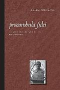 Praeambula Fidei Thomism & the God of the Philosophers