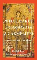 What Makes a Carmelite a Carmelite?: Exploring Carmel's Charism