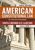 American Constitutional Law Volume I The Structure of Government