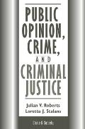 Public Opinion, Crime, And Criminal Justice