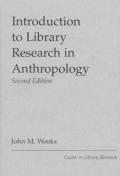 Introduction To Library Research In Anthropolog