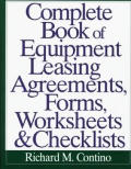Complete Book Of Equipment Leasing Agree