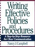 Writing Effective Policies & Procedures A Step By Step Resource for Clear Communication