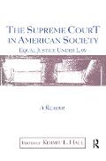 The Supreme Court in American Society Reader: Equal Justice Under Law