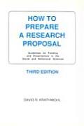 How To Prepare A Research Proposal 3rd Edition