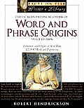 Facts on File Encyclopedia of Word & Phrase Origins 3rd Edition