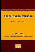 Ralph Waldo Emerson - American Writers 41: University of Minnesota Pamphlets on American Writers