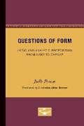 Questions of Form: Logic and Analytic Proposition from Kant to Carnap