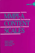 Mmpi-A Content Scales: Assessing Psychopathology in Adolescents Volume 1