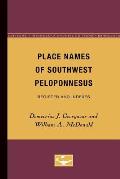 Place Names of Southwest Peloponnesus: Register and Indexes