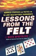 Lessons From the Felt Advanced Strategies & Tactics for No Limit Holdem Tournaments