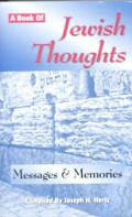 Book Of Jewish Thoughts Messages & Memor