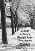 Suicide in French Thought from Montesquieu to Cioran