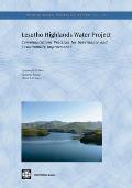 Lesotho Highlands Water Project: Communications Practices for Governance and Sustainability Improvement Volume 200