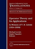Operator Theory & Its Applications In Memory of V B Lidskii 1924 2008