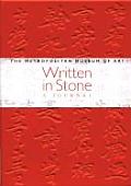 Written In Stone Red A Journal
