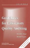 Guidelines for Laboratory Quality Auditing