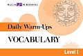 Daily Warm Ups For Vocabulary