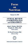 Annual Review of Gerontology and Geriatrics, Volume 15, 1995: Focus on Nutrition