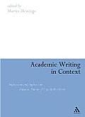 Academic Writing in Context: Implications and Applications: Papers in Honour of Tony Dudley-Evans