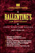 Ballentines Law Dictionary Legal Assistant Edition