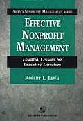Effective Nonprofit Management Essential Lessons for Executive Directors