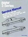BMW 3 Series E36 Service Manual M3 318i 323i 325i 328i Sedan Coupe & Convertible 1992 1993 1994 1995 1996 1997 1998