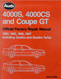 Audi 4000s 4000cs & Coupe GT Official Factory Repair Manual 1984 1987 Including Quattro Turbo