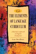 Elements of Language Curriculum A Systematic Approach to Program Development