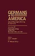 Germans to America, Jan. 2, 1850-May 24, 1851: Lists of Passengers Arriving at U.S. Ports, Volume 1