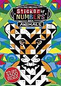 Original Sticker by Numbers Book Animals