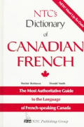 Ntcs Dictionary Of Canadian French