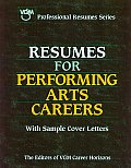 Resumes For Performing Arts Careers