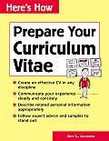 Prepare Your Curriculum Vitae