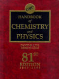 CRC Handbook Of Chemistry & Physics 81st Edition