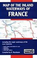 Map of the Inland Waterways of France Including the Major Waterways of the Low Countries Major Canals & Rivers by Class Distances Dimensions Lo