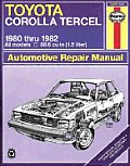 Toyota Corolla Tercel Repair Manual 1980 1982